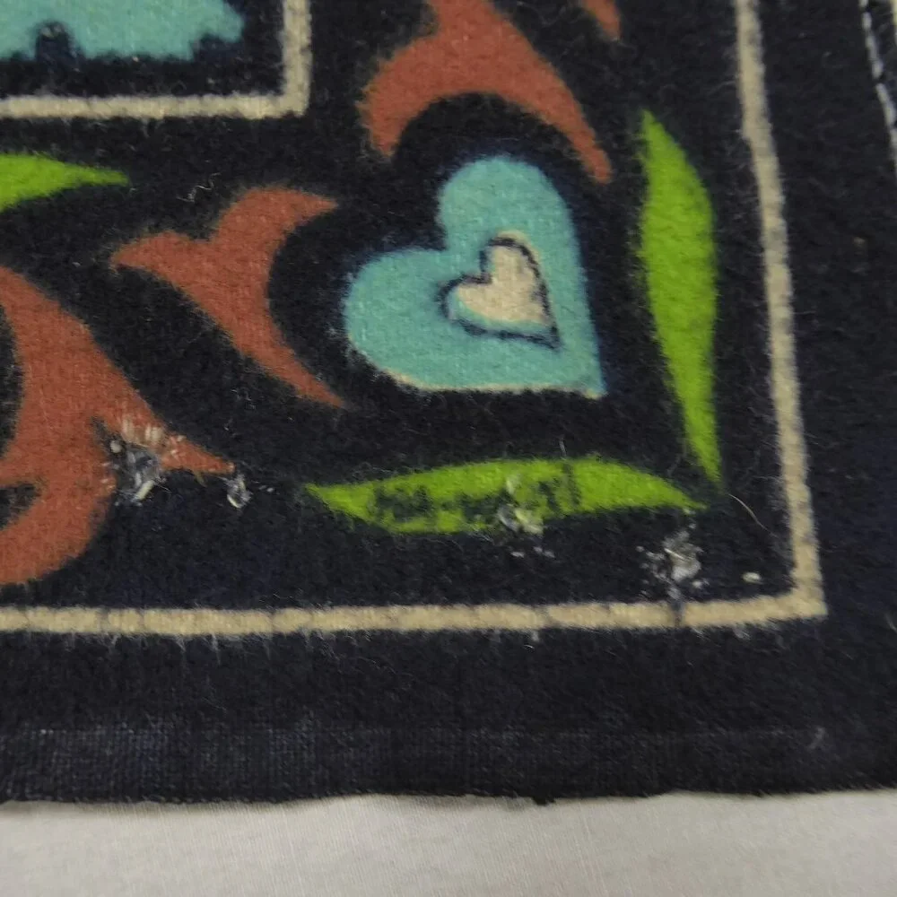 Vintage RT RTC Velvet Felt Tapestry Nude Nymph Fairy Goddess Gazelle 48 x 32